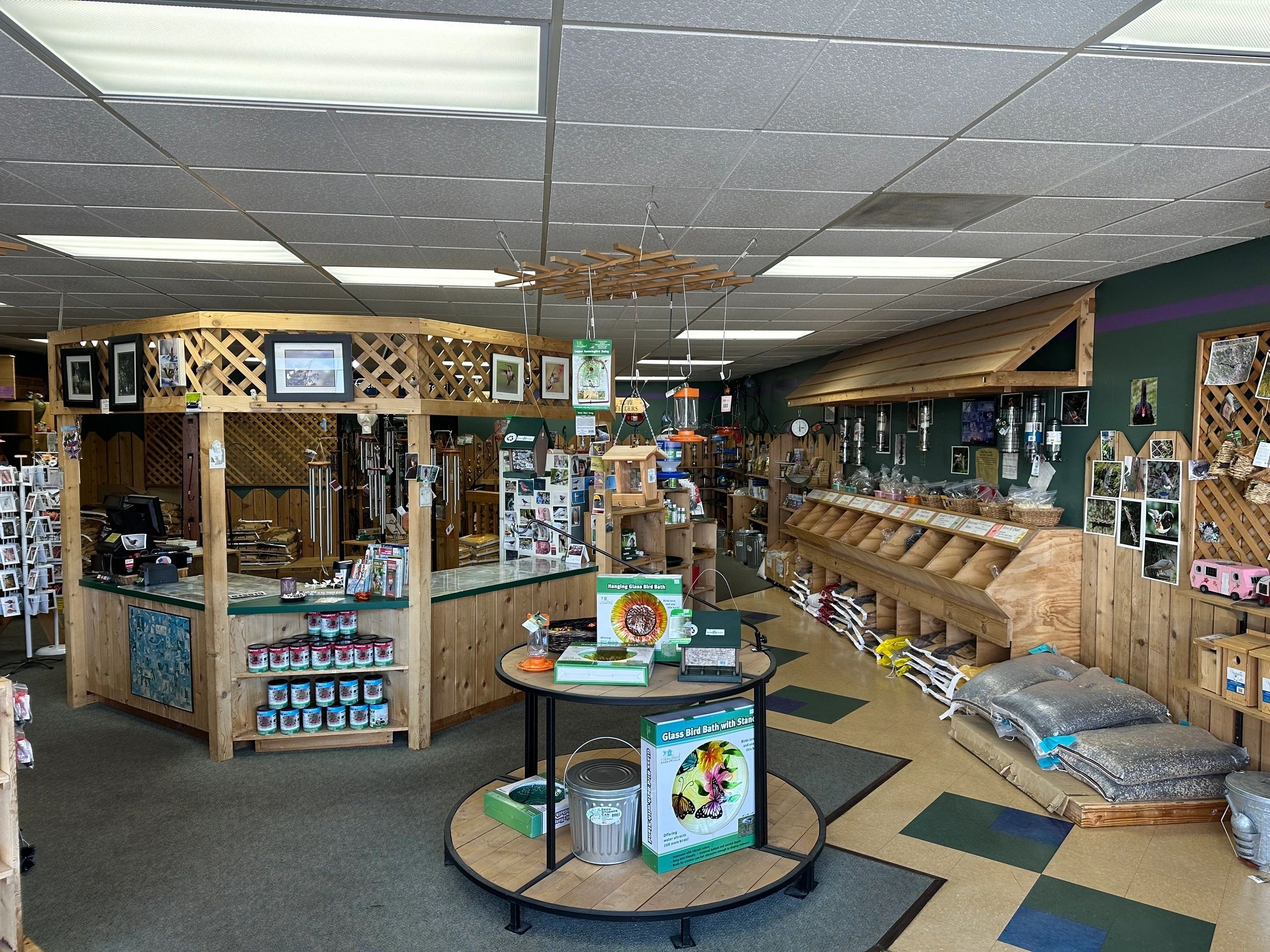 California Backyard Birds store interior